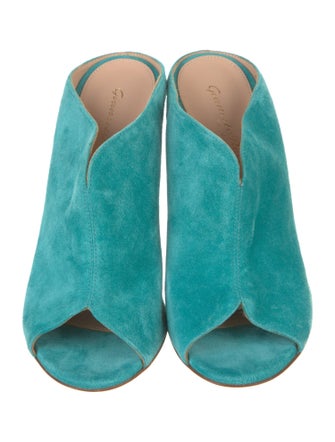 Gianvito Rossi Suede Slides