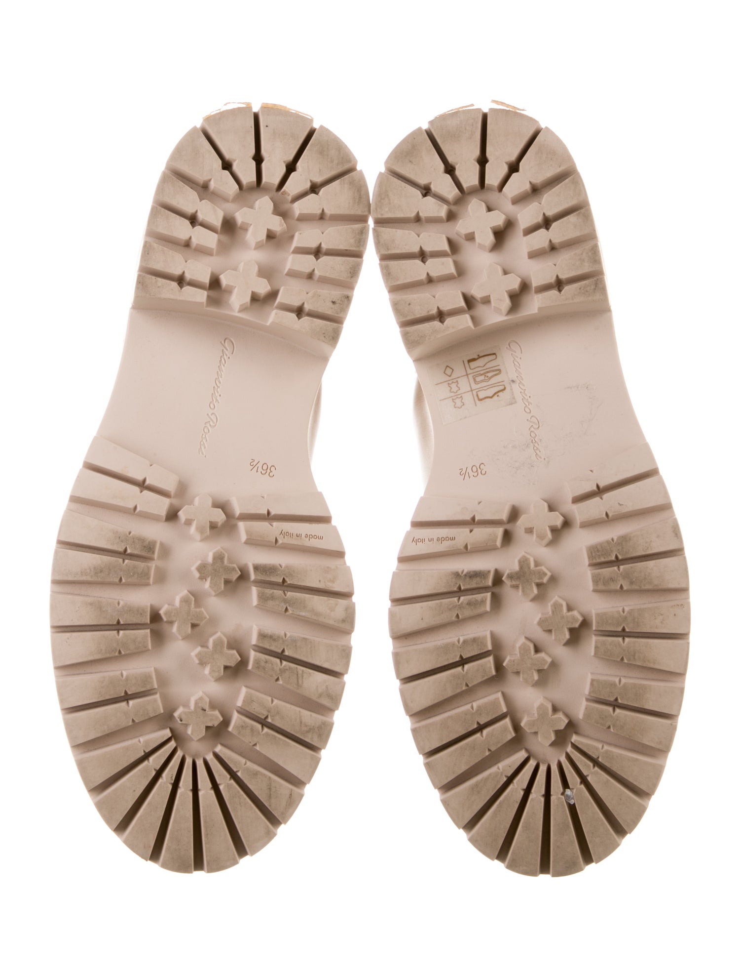 Gianvito Rossi Leather Combat Boots