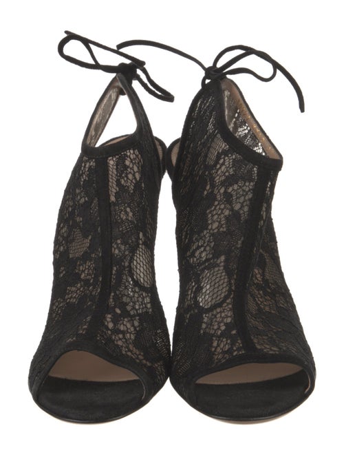 Gianvito Rossi Lace Slingback Pumps