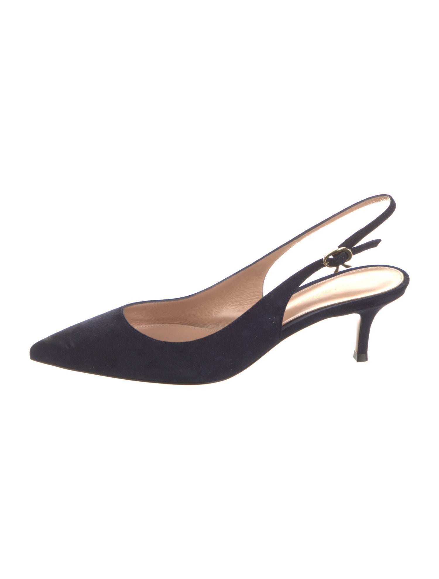 Gianvito Rossi Suede Slingback Pumps
