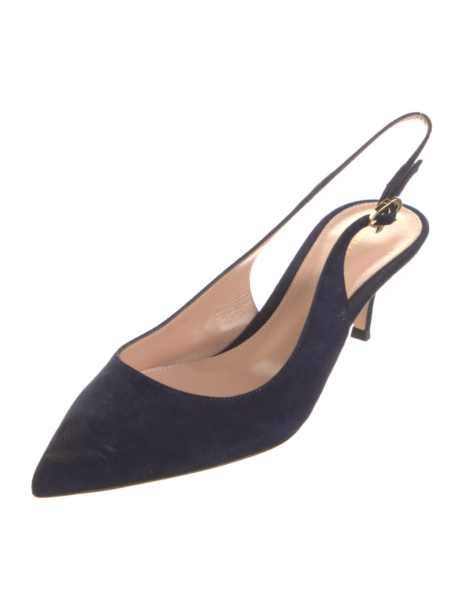 Gianvito Rossi Suede Slingback Pumps