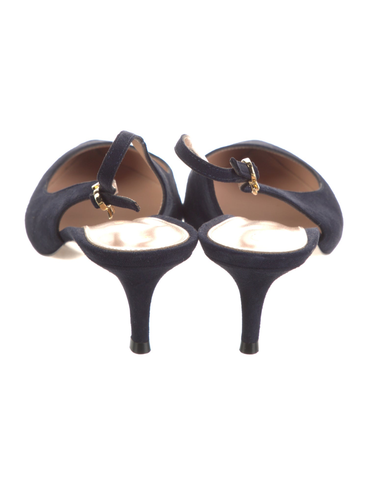 Gianvito Rossi Suede Slingback Pumps