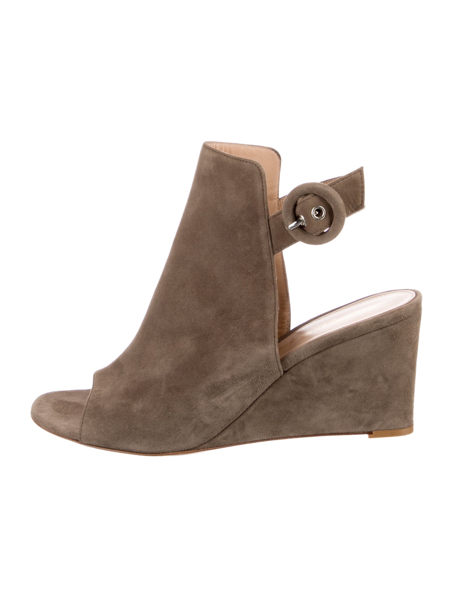 Gianvito Rossi Suede Slingback Sandals