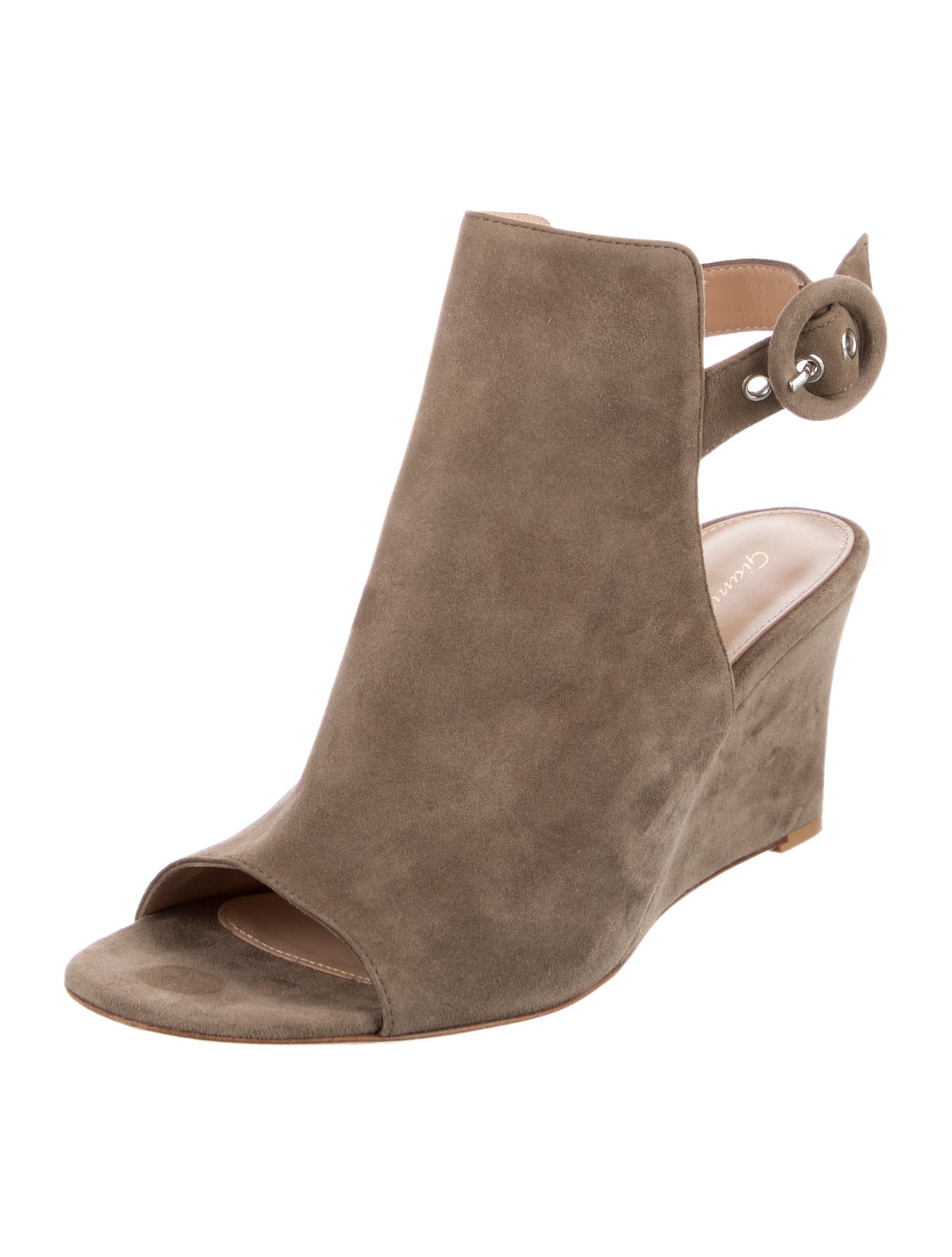 Gianvito Rossi Suede Slingback Sandals