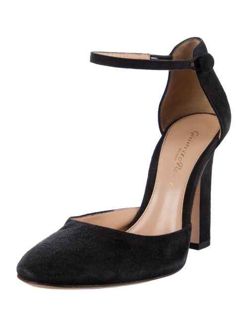 Gianvito Rossi Suede D'Orsay Pumps