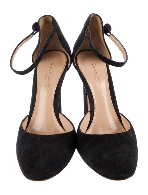 Gianvito Rossi Suede D'Orsay Pumps