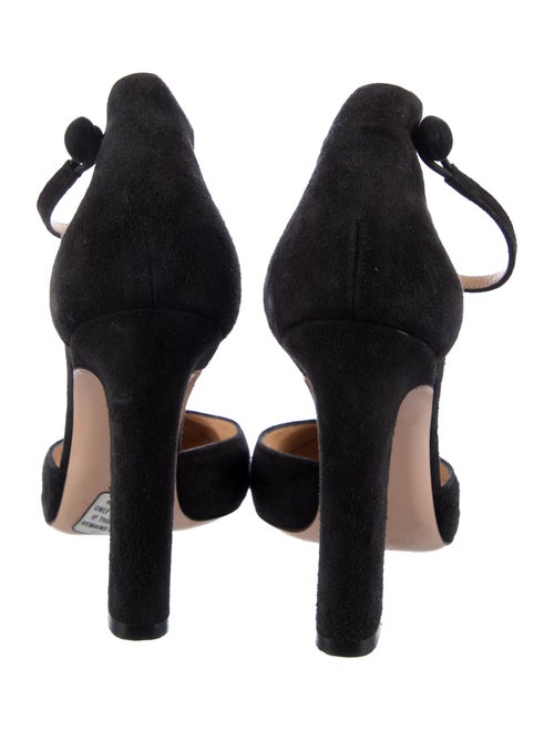 Gianvito Rossi Suede D'Orsay Pumps