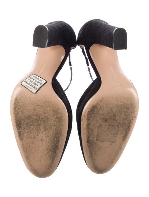 Gianvito Rossi Suede D'Orsay Pumps