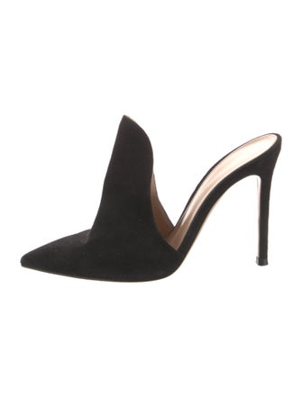 Gianvito Rossi Suede Mules