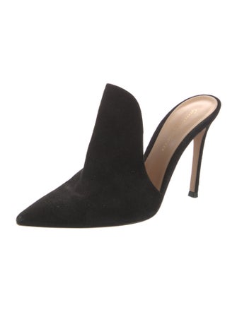 Gianvito Rossi Suede Mules