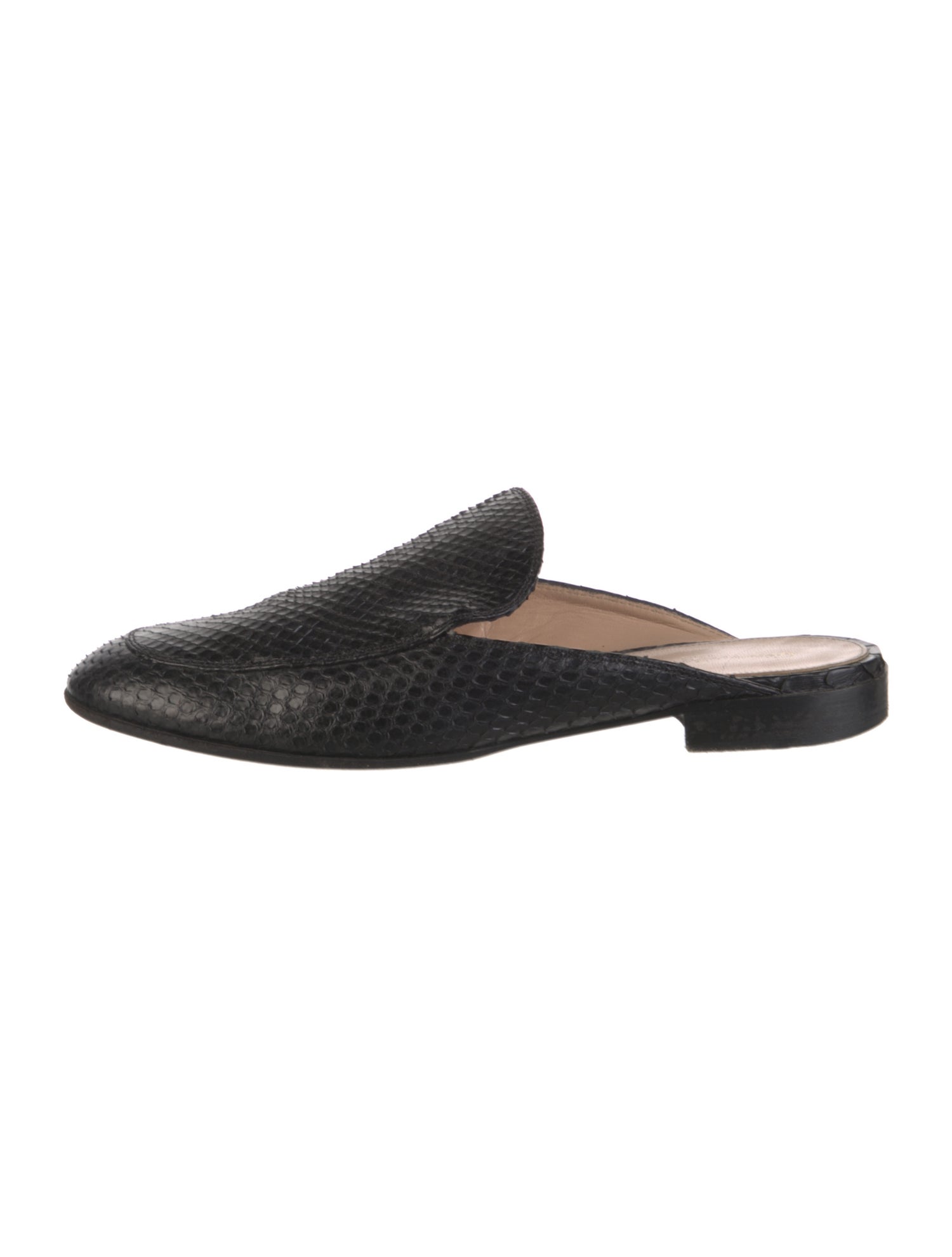 Gianvito Rossi Snakeskin Animal Print Mules