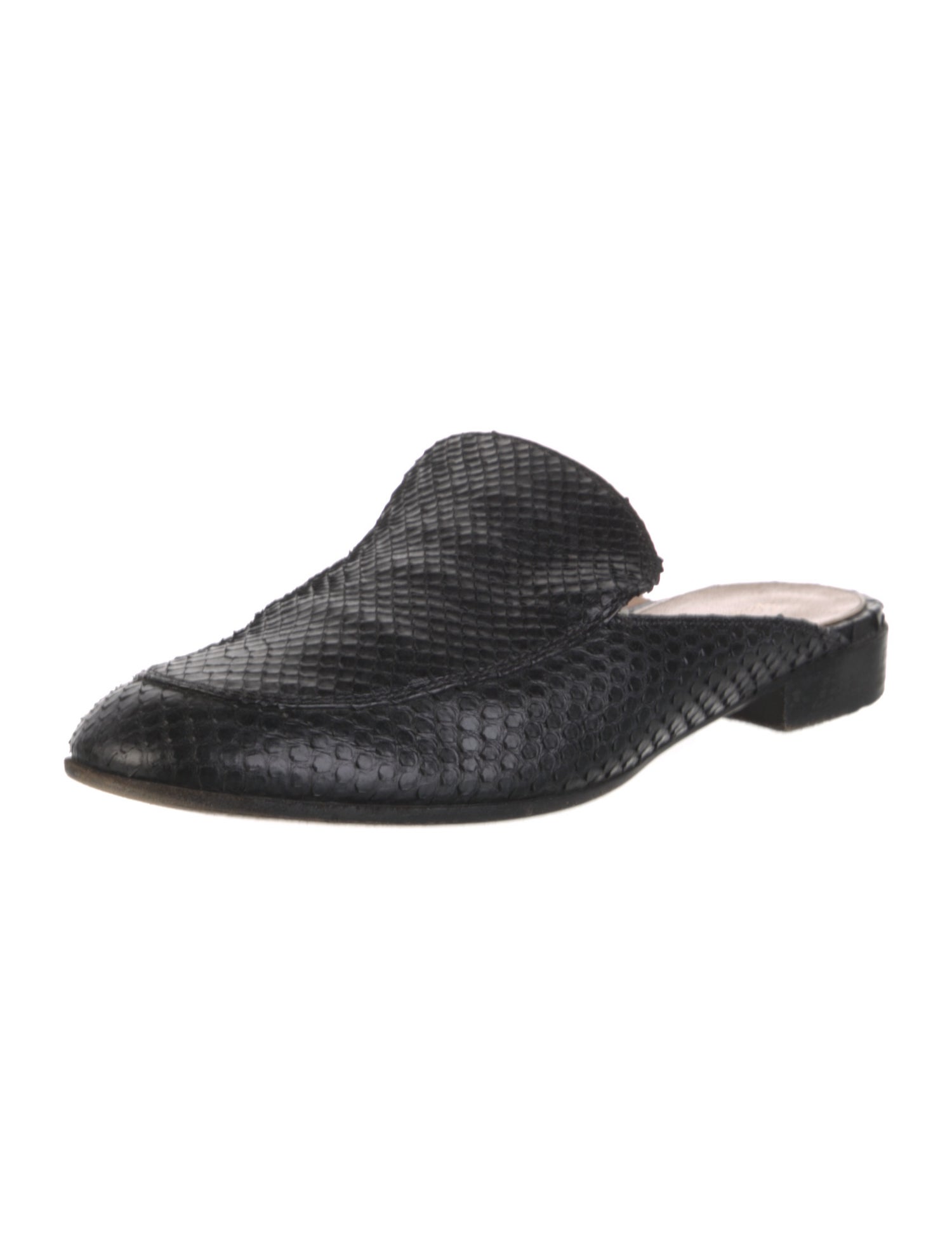 Gianvito Rossi Snakeskin Animal Print Mules