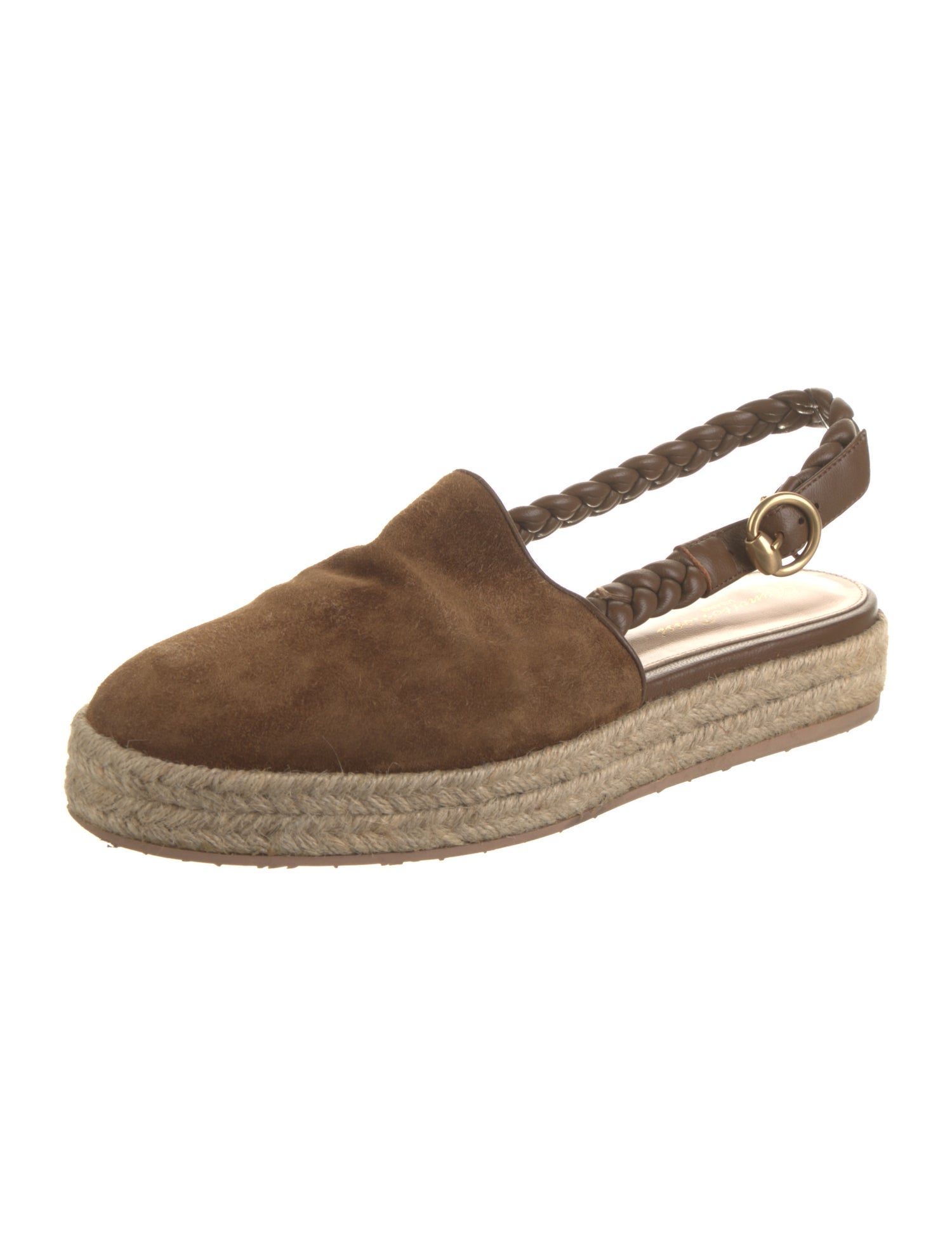 Gianvito Rossi Suede Slingback Flats