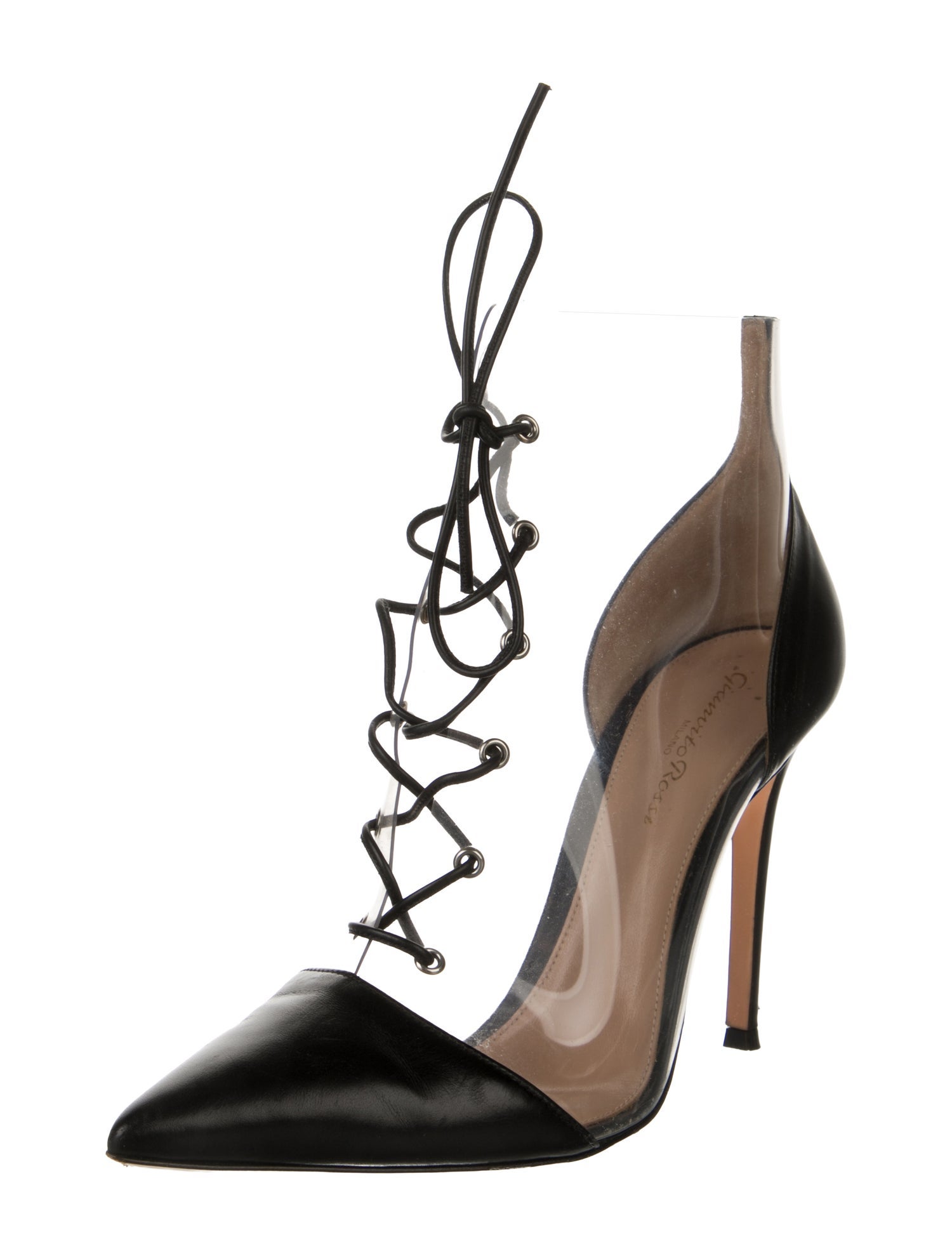 Gianvito Rossi PVC D'Orsay Pumps