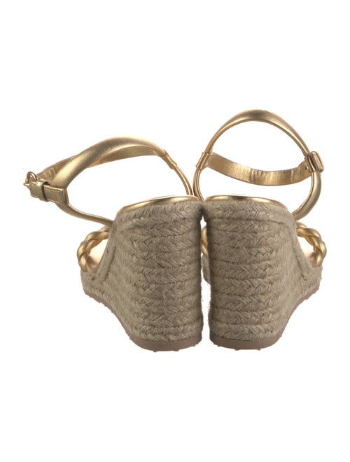 Gianvito Rossi Leather Braided Accents Espadrilles