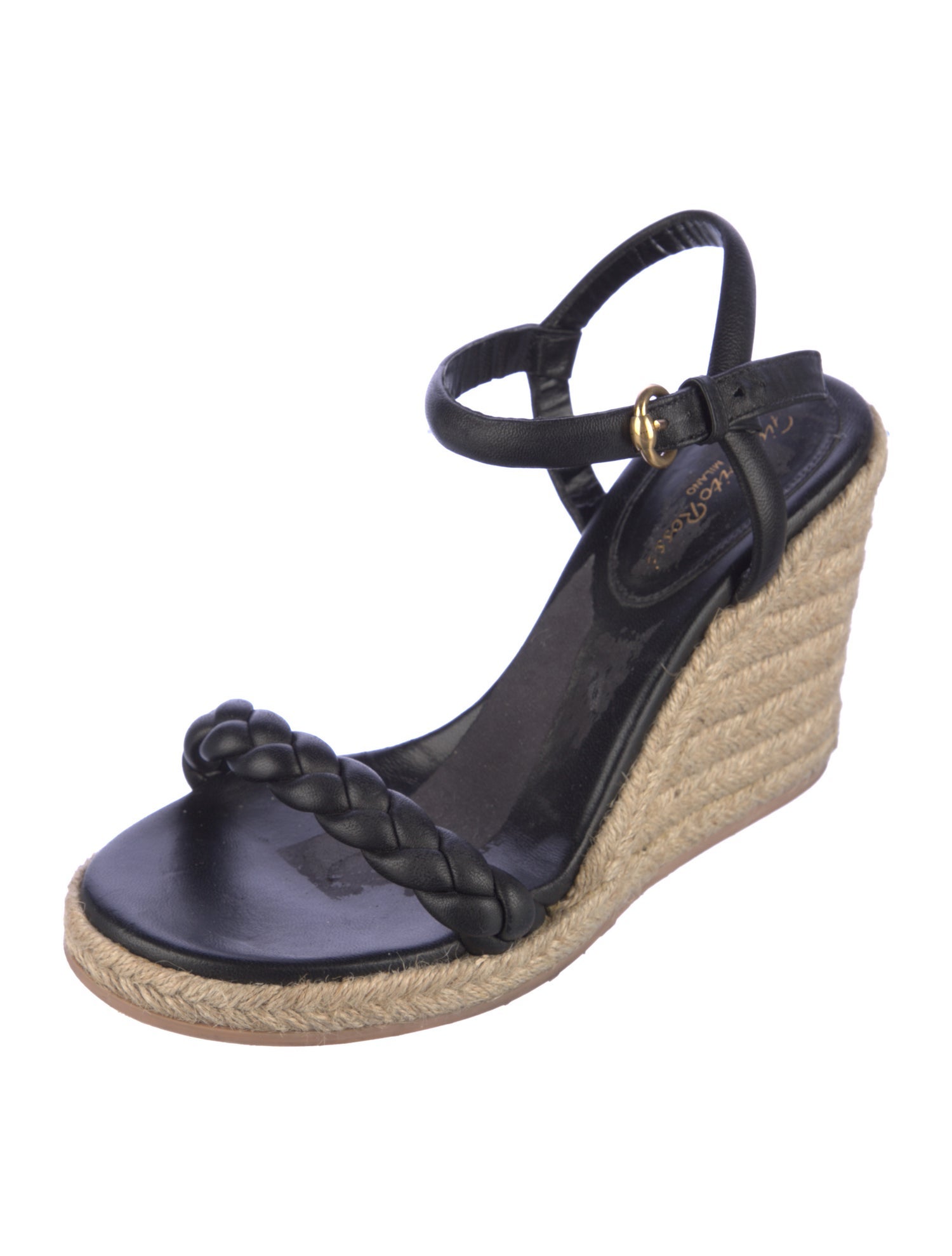 Gianvito Rossi Leather Espadrilles