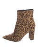 Gianvito Rossi Ponyhair Animal Print Boots