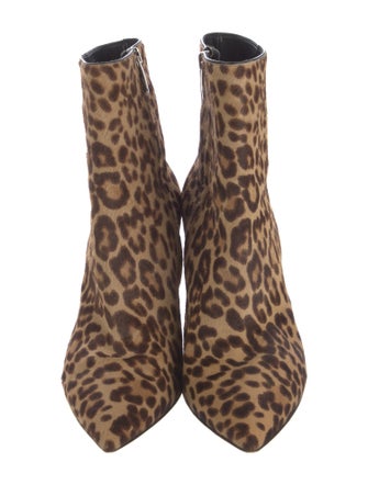 Gianvito Rossi Ponyhair Animal Print Boots
