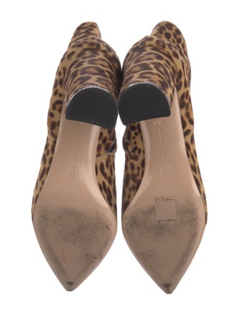 Gianvito Rossi Ponyhair Animal Print Boots