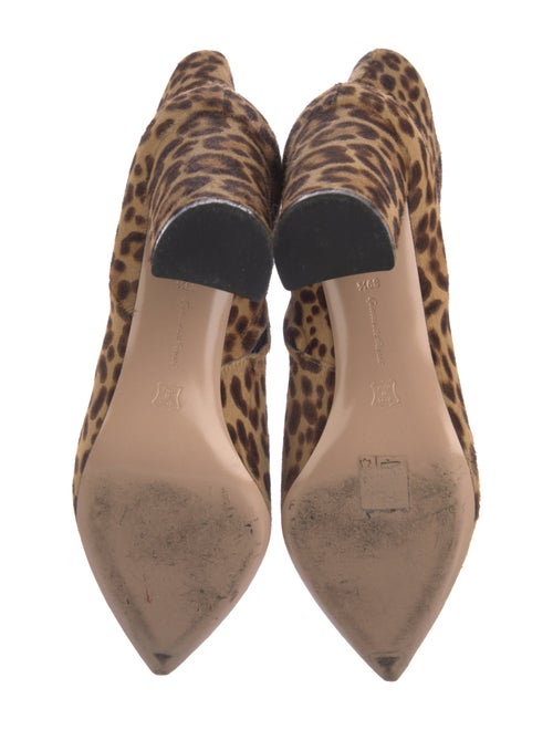 Gianvito Rossi Ponyhair Animal Print Boots