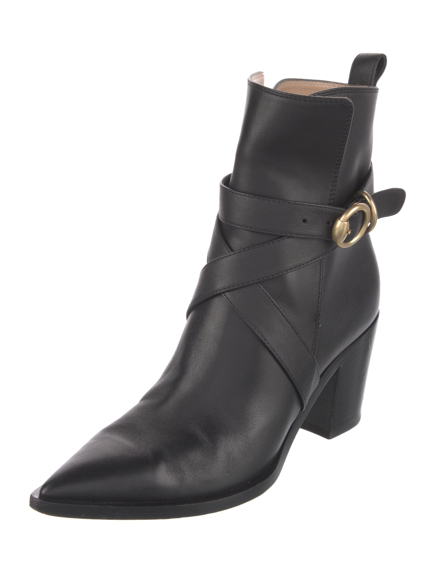 Gianvito Rossi Leather Moto Boots