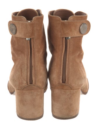 Gianvito Rossi Suede Lace-Up Boots