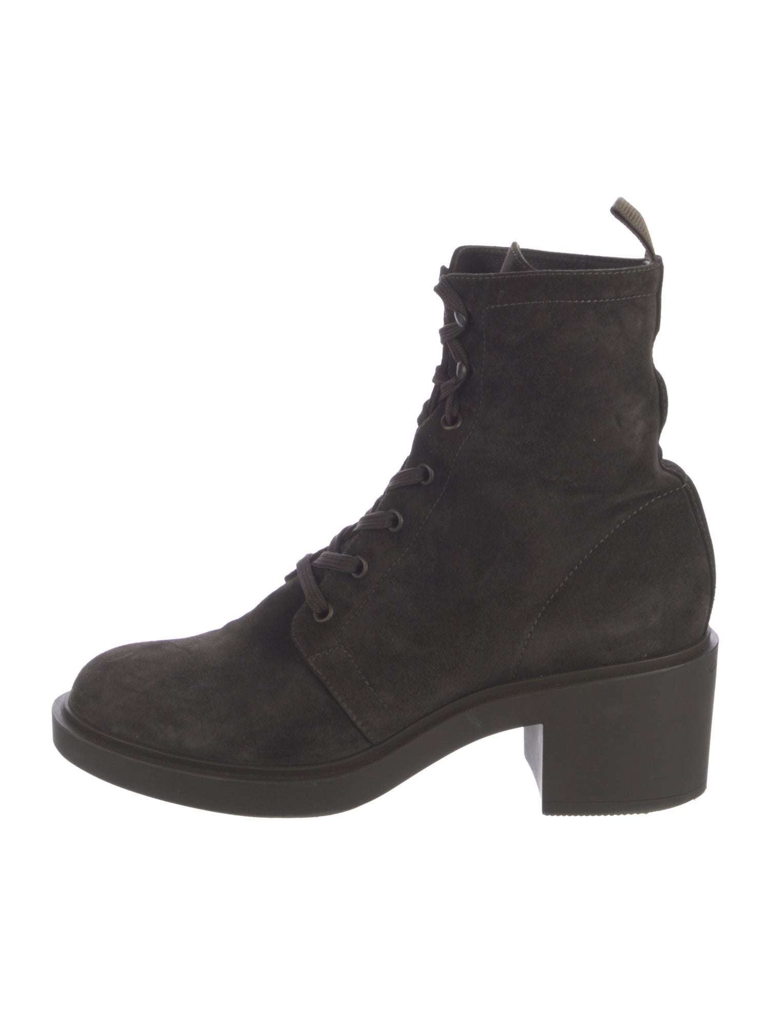 Gianvito Rossi Suede Combat Boots