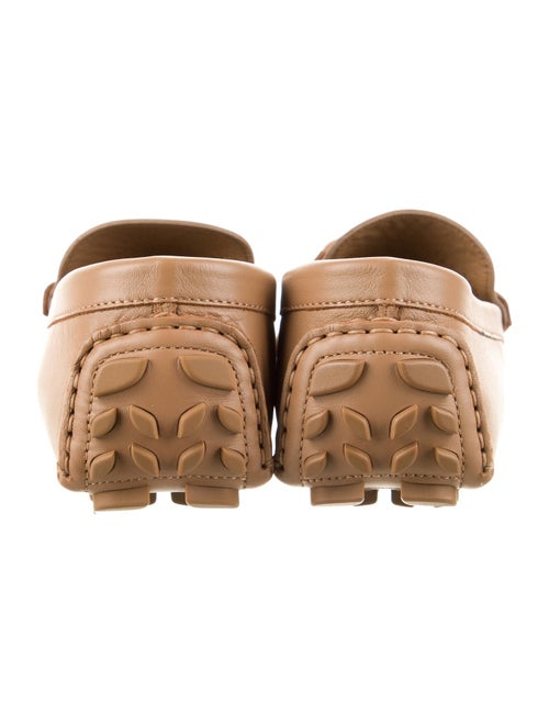 Gianvito Rossi Leather Braided Accents Loafers