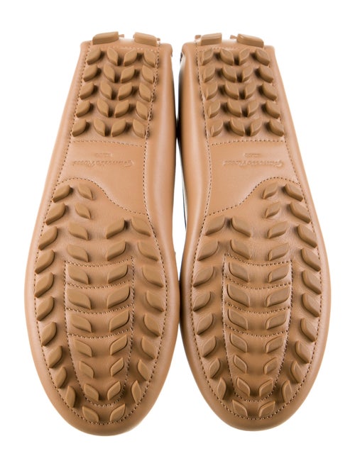 Gianvito Rossi Leather Braided Accents Loafers
