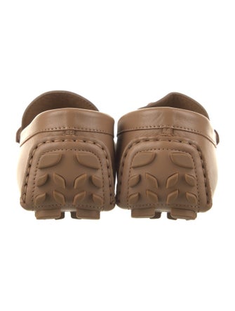 Gianvito Rossi Leather Braided Accents Loafers