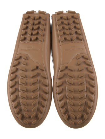 Gianvito Rossi Leather Braided Accents Loafers