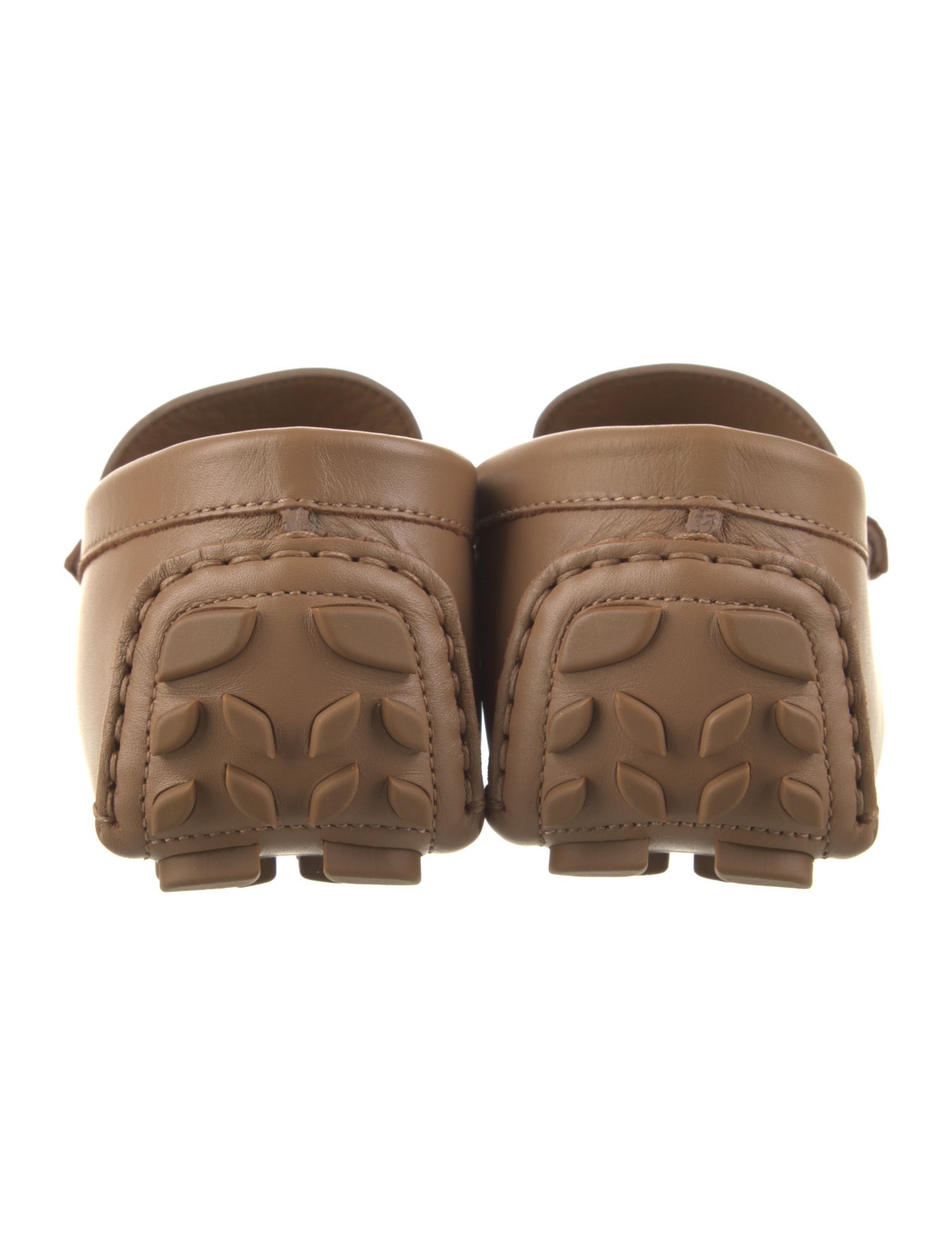 Gianvito Rossi Leather Braided Accents Loafers