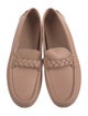 Gianvito Rossi Leather Braided Accents Loafers