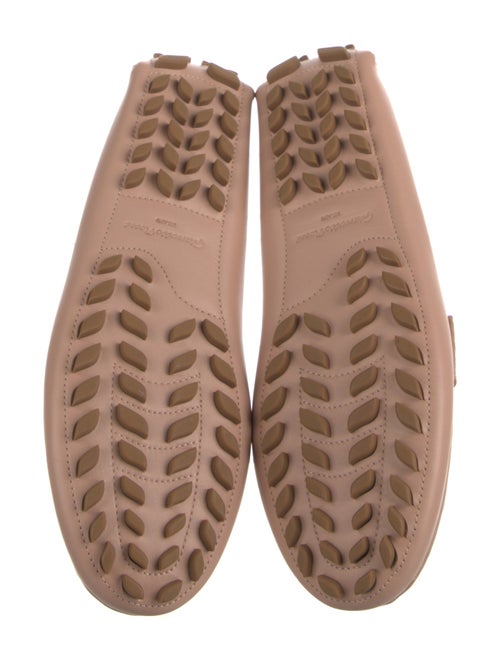 Gianvito Rossi Leather Braided Accents Loafers