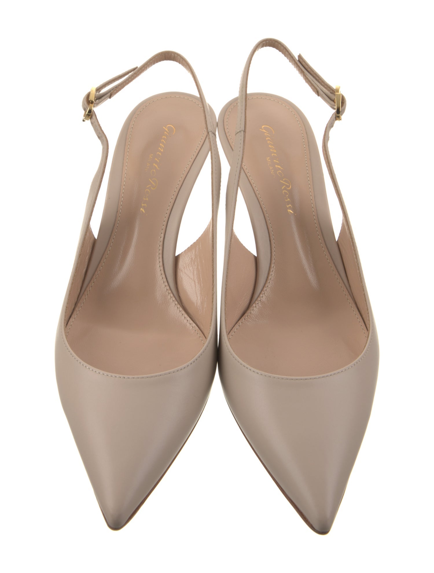 Gianvito Rossi Leather Slingback Pumps