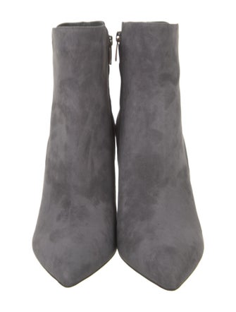 Gianvito Rossi Suede Leather Trim Embellishment Boots