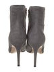 Gianvito Rossi Suede Leather Trim Embellishment Boots