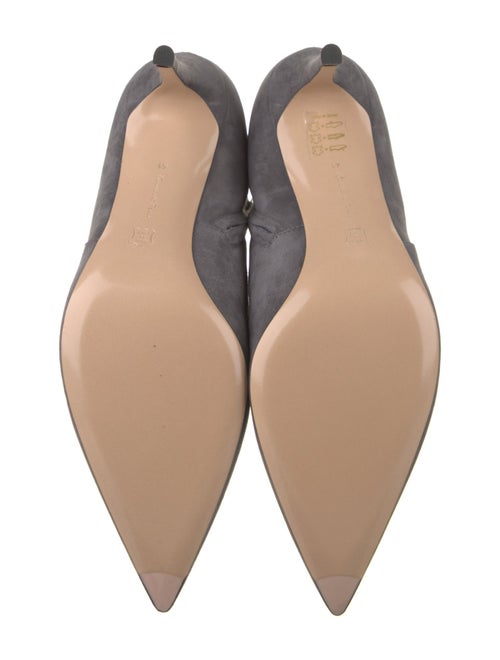 Gianvito Rossi Suede Leather Trim Embellishment Boots