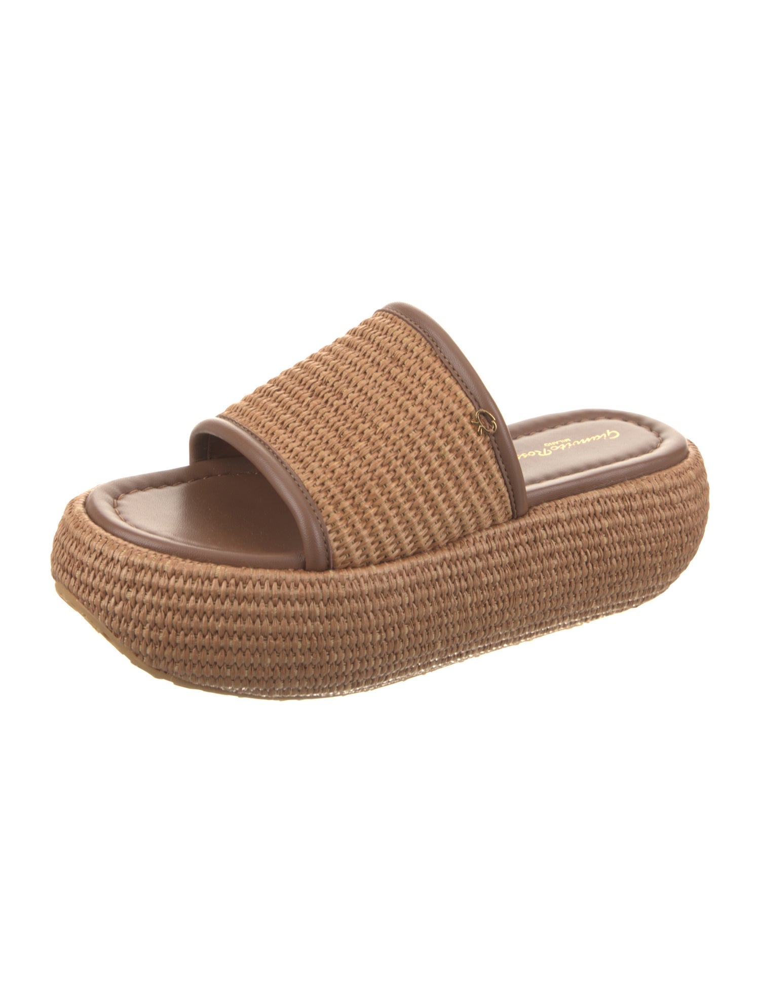 Gianvito Rossi Raffia Printed Espadrilles