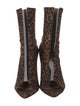 Gianvito Rossi Animal Print Boots