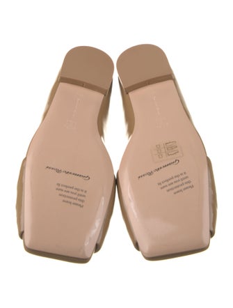 Gianvito Rossi Leather Pleated Accents Flats