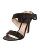 Gianvito Rossi Satin Slingback Sandals