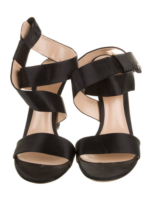 Gianvito Rossi Satin Slingback Sandals