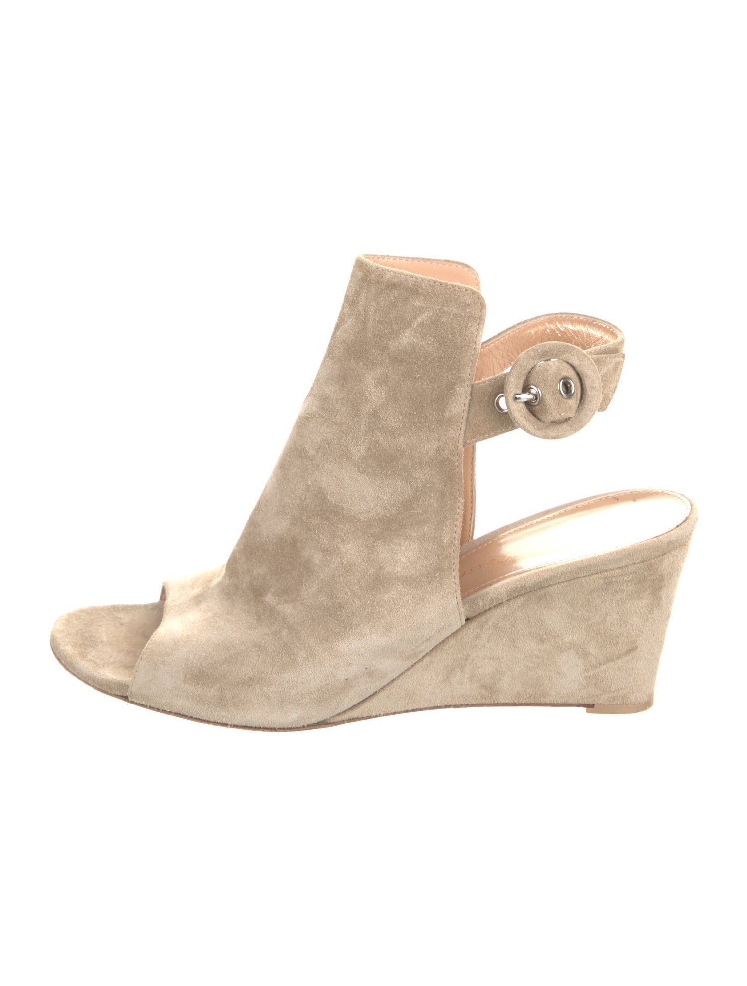 Gianvito Rossi Suede Slingback Sandals