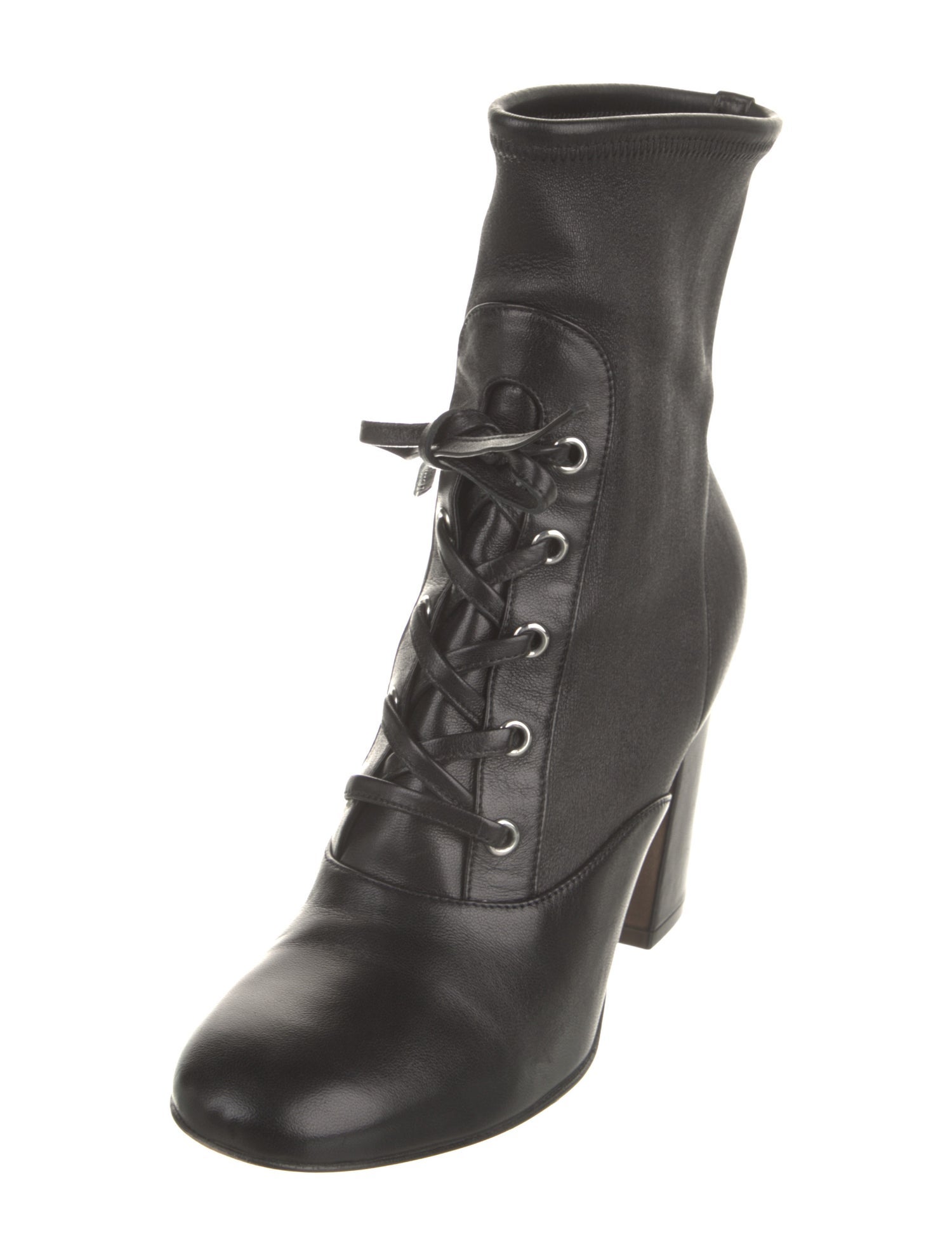 Gianvito Rossi Leather Lace-Up Boots
