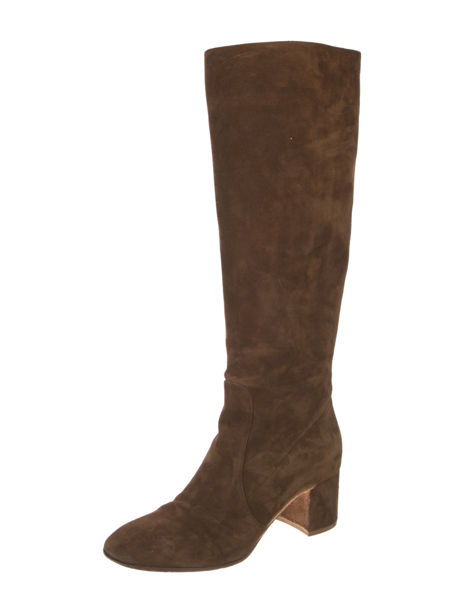 Gianvito Rossi Suede Riding Boots
