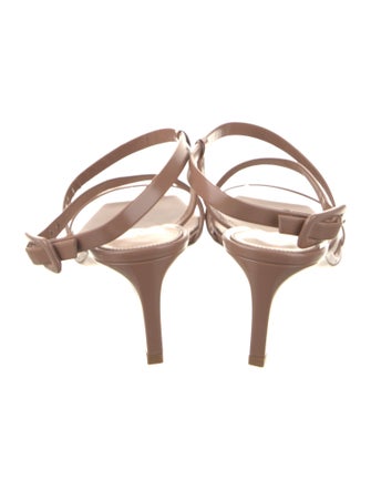 Gianvito Rossi Leather Slingback Sandals
