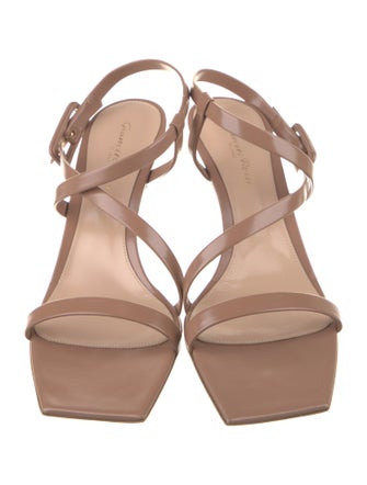 Gianvito Rossi Leather Slingback Sandals