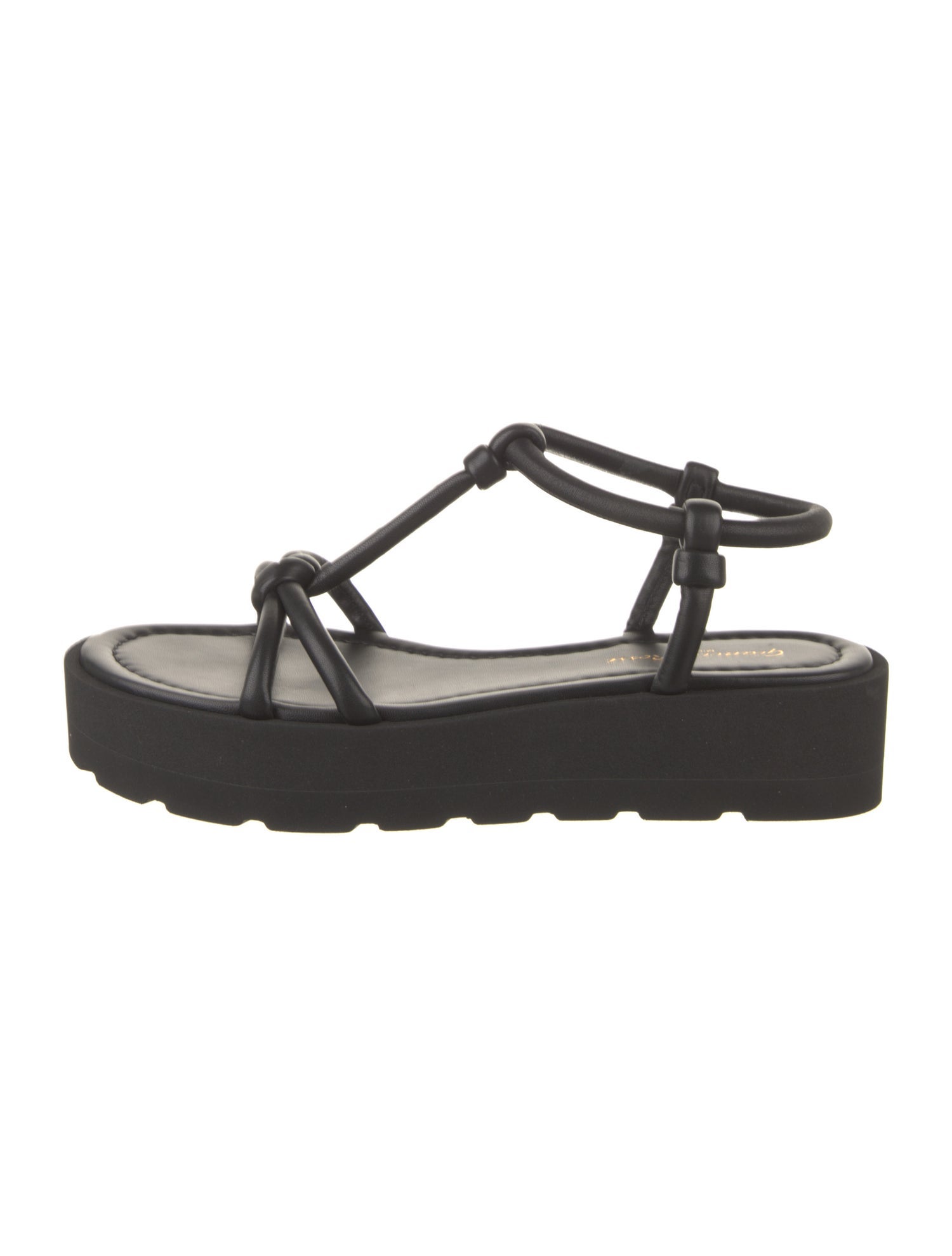 Gianvito Rossi Leather T-Strap Sandals