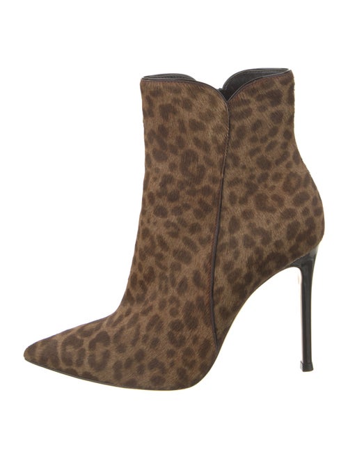 Gianvito Rossi Ponyhair Animal Print Boots